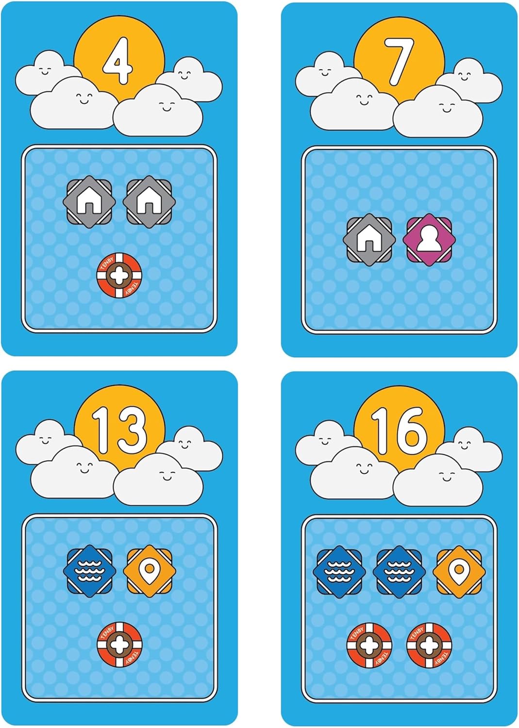Mighty Boards: Tenby - Matching Card Game, Action Drafting, Street Building Competition, Build The Perfect Welsh Seaside Town, Ages 14+, 1-5 Players