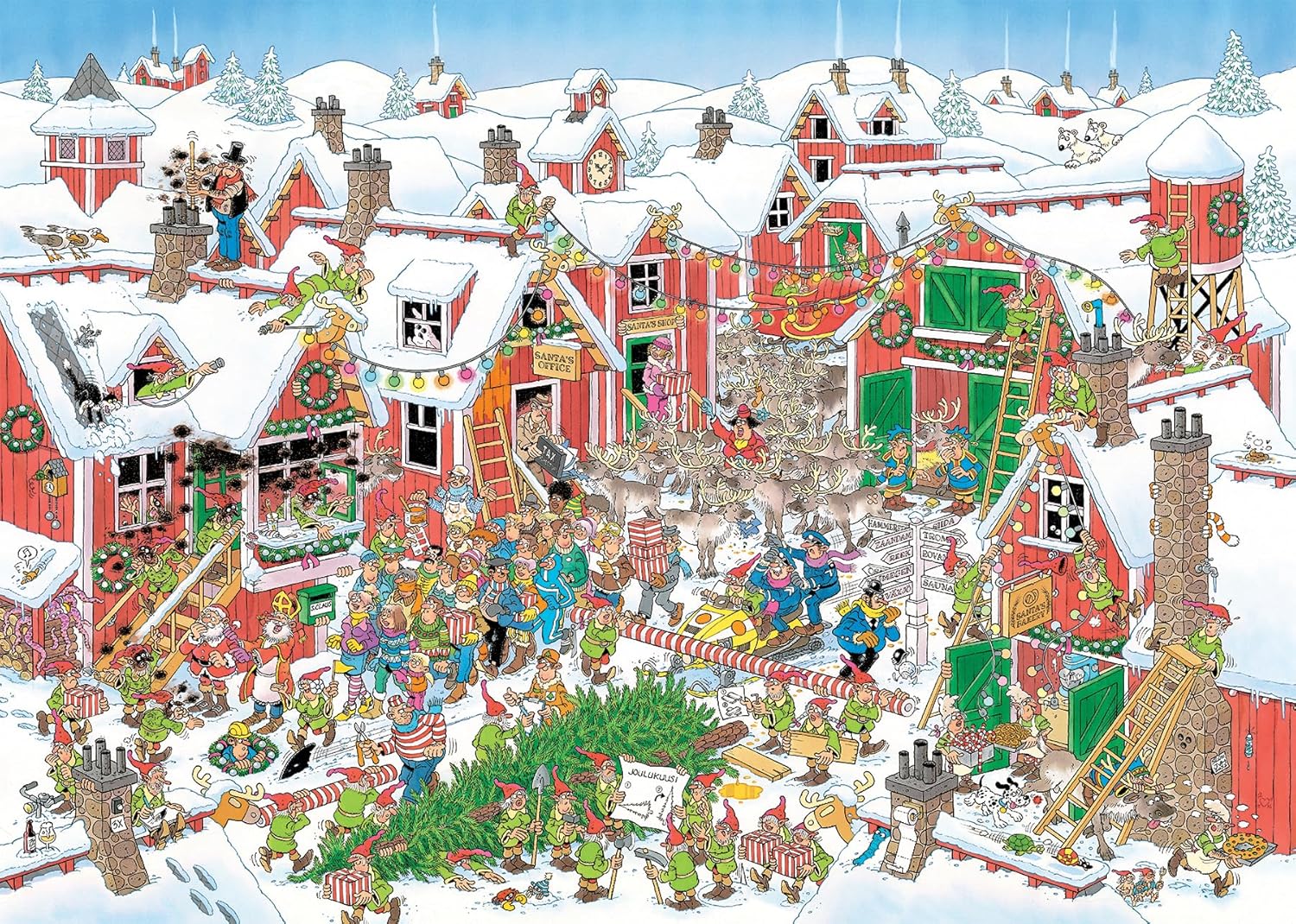 Jan van Haasteren - Het Dorp van de Kerstman (1000 stukjes