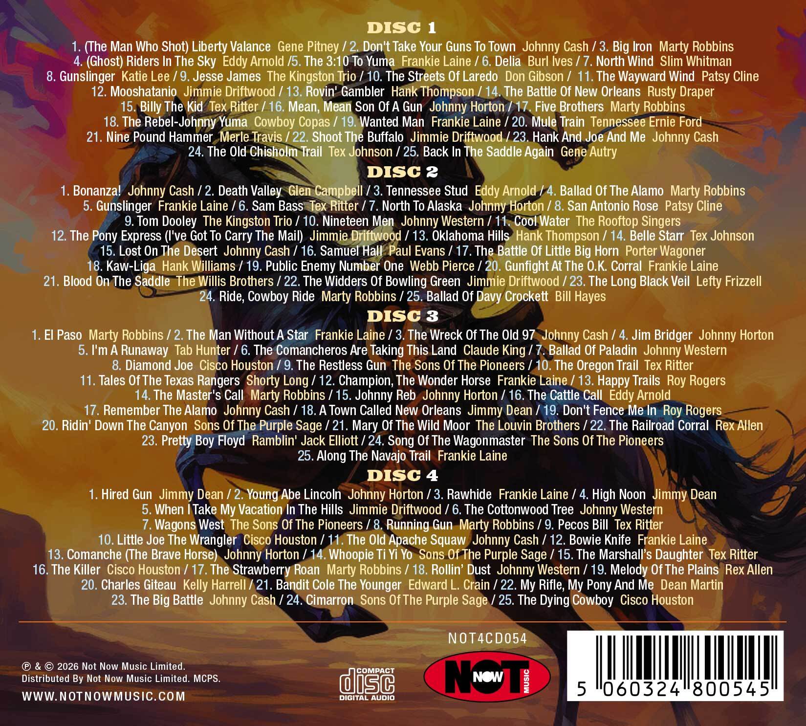 100 Songs of the Wild West