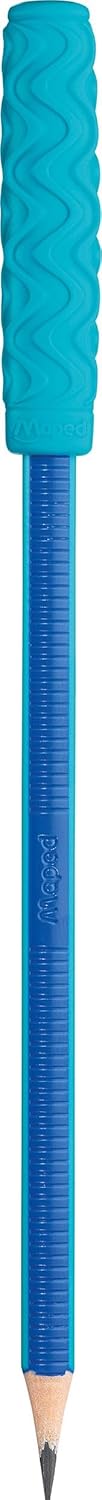 Maped - Kidy Learn Concentration- 20 Ergonomic Graphite Pencils with Relaxing Chew Tip - HB2 Lead - Textured Body with Grip