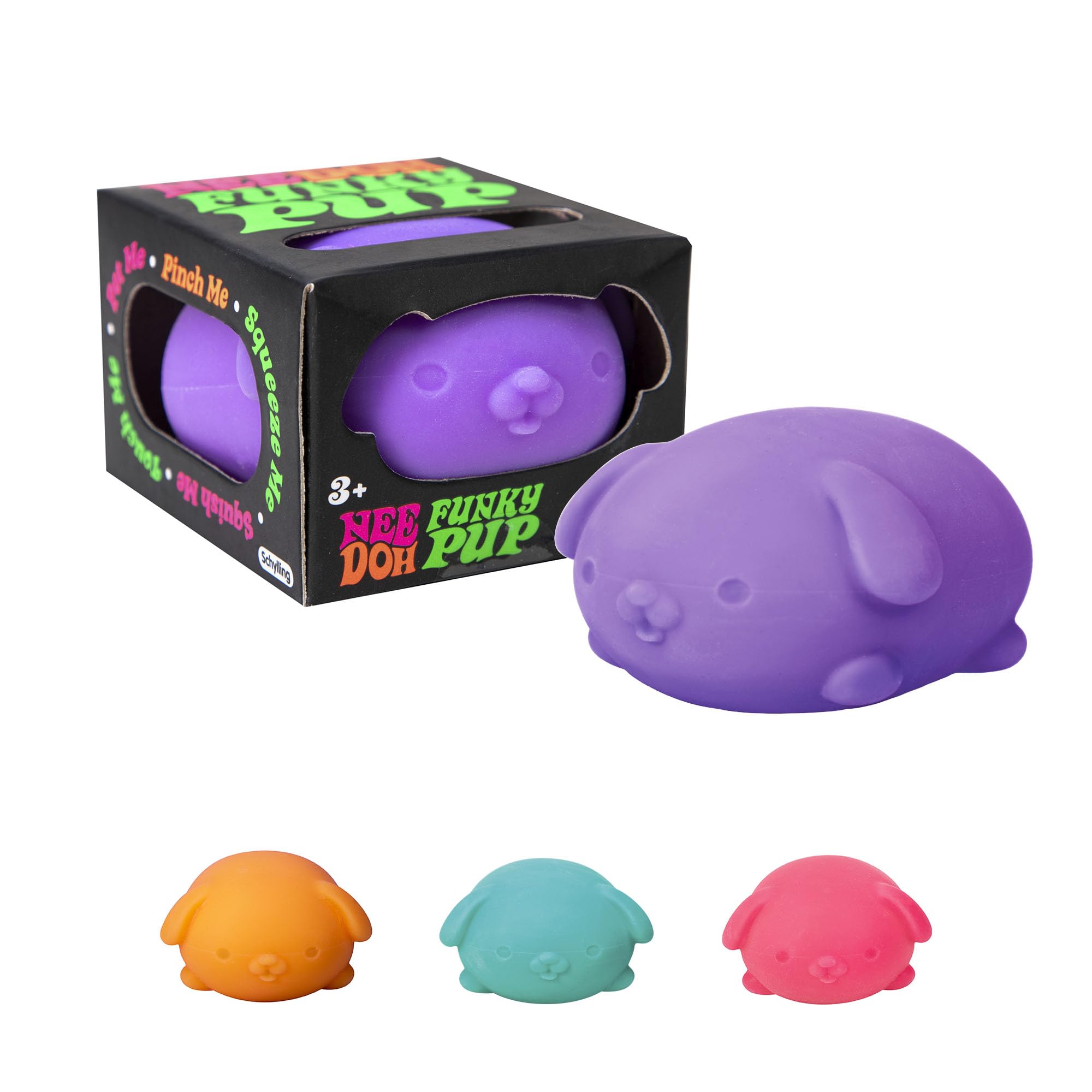 NeeDoh The Groovy Glob Funky Pup The Groovy Glob! Squishy, Squeezy, Stretch Stress 2.5 S (uno por pedido