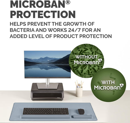 Fellowes Mini Reposamuñecas para ratón Breyta Azul – Hex Cushion Technology, Silicona, diseño Compacto, portátil, para Uso con Ordenador, Mac o portátil. Adecuado para casa, Oficina y Gaming.