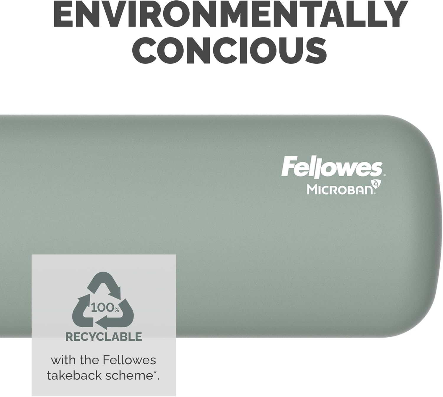 Fellowes Mini Reposamuñecas para ratón Breyta Verde – Hex Cushion Technology, Silicona, diseño Compacto, portátil, para Uso con Ordenador, Mac o portátil. Adecuado para casa, Oficina y Gaming.
