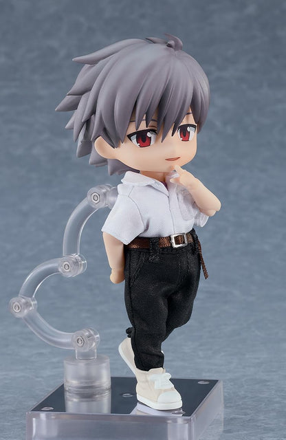 GOOD SMILE COMPANY Nendoroid Doll Evangelion New Movie Version Kaworu Nagisa, Non-scale, Cloth & Magnet & Plastic Painted Action Figure