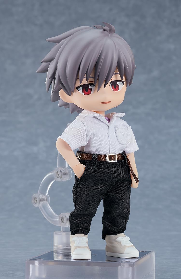 GOOD SMILE COMPANY Nendoroid Doll Evangelion New Movie Version Kaworu Nagisa, Non-scale, Cloth & Magnet & Plastic Painted Action Figure