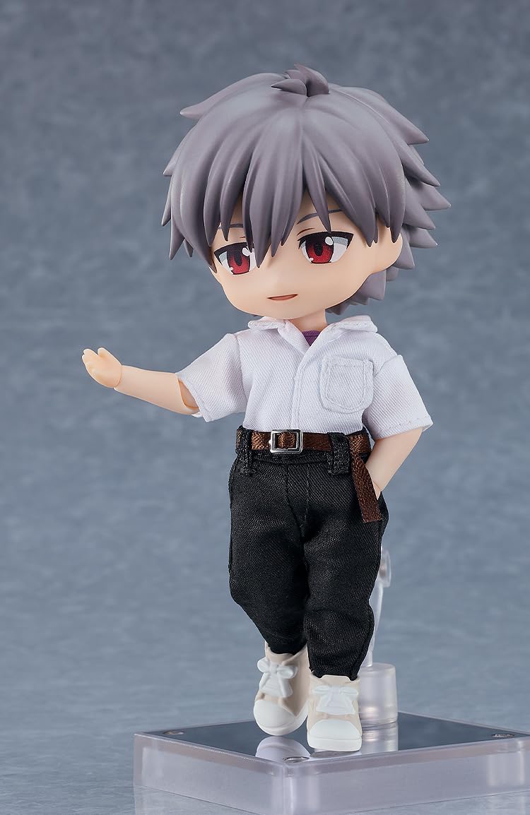 GOOD SMILE COMPANY Nendoroid Doll Evangelion New Movie Version Kaworu Nagisa, Non-scale, Cloth & Magnet & Plastic Painted Action Figure