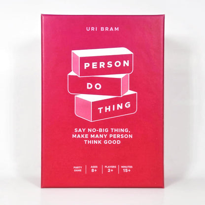 Person Do Thing Card Game: The Fast Friendly Party Game for Couples, Families and Friends | 15+ Mins | 2+ Players