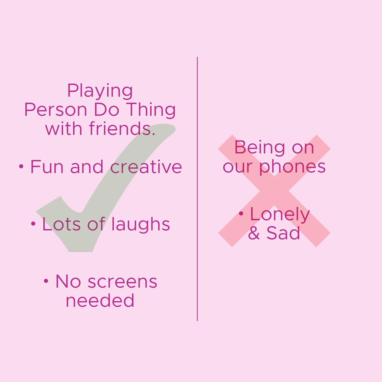 Person Do Thing Card Game: The Fast Friendly Party Game for Couples, Families and Friends | 15+ Mins | 2+ Players