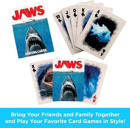 AQUARIUS Jaws Playing Cards - Jaws Themed Deck of Cards for Your Favorite Card Games - Officially Licensed Jaws Merchandise & Collectibles, 2.5 x 3.5