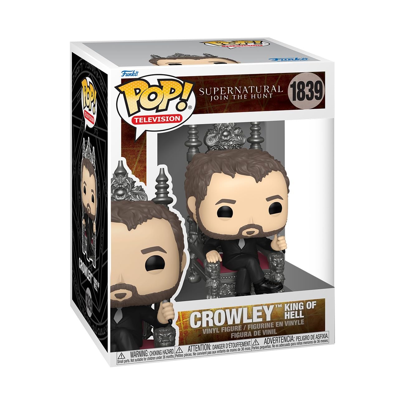 Funko POP! Television: Supernatural - Join the Hunt - Crowley King of Hell - Sammelbare Vinylfigur - Geschenkidee - Offizielles Merchandise - Spielzeug für Kinder & Erwachsene