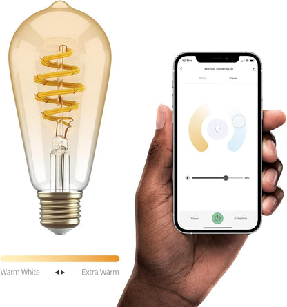 Hombli - Smart Bulb St64 Cct Filament (E27), Amber