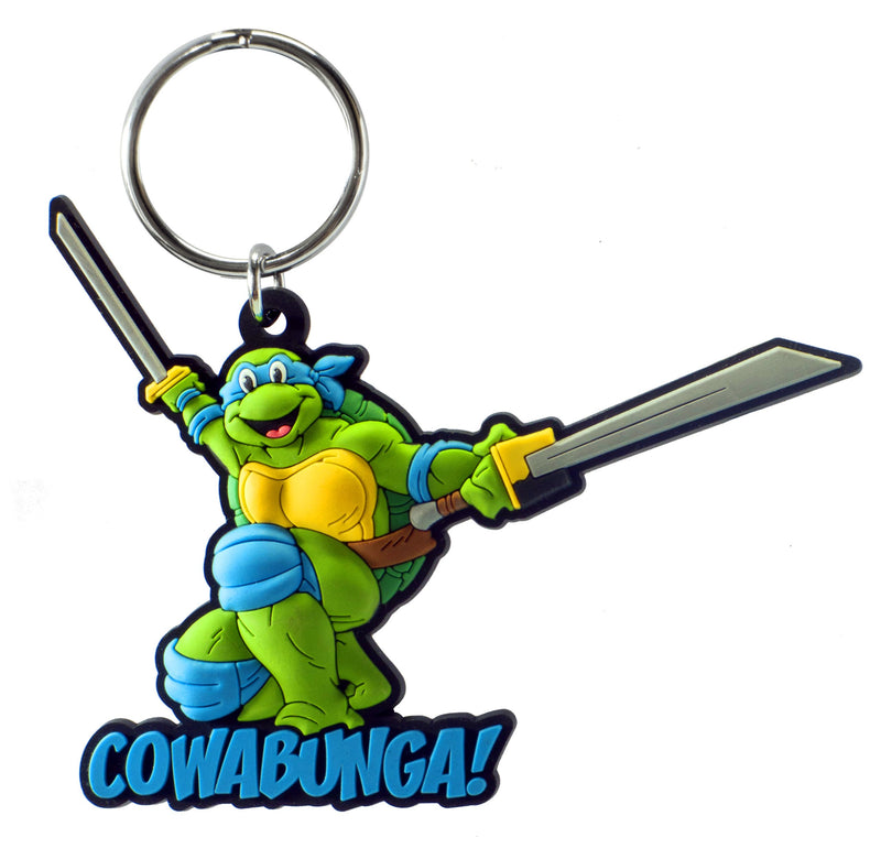 Teenage Mutant Ninja Turtles Leonardo Laser Cut Llavero de goma