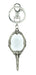Monogram Beauty and The Beast Mirror Pewter Keychain