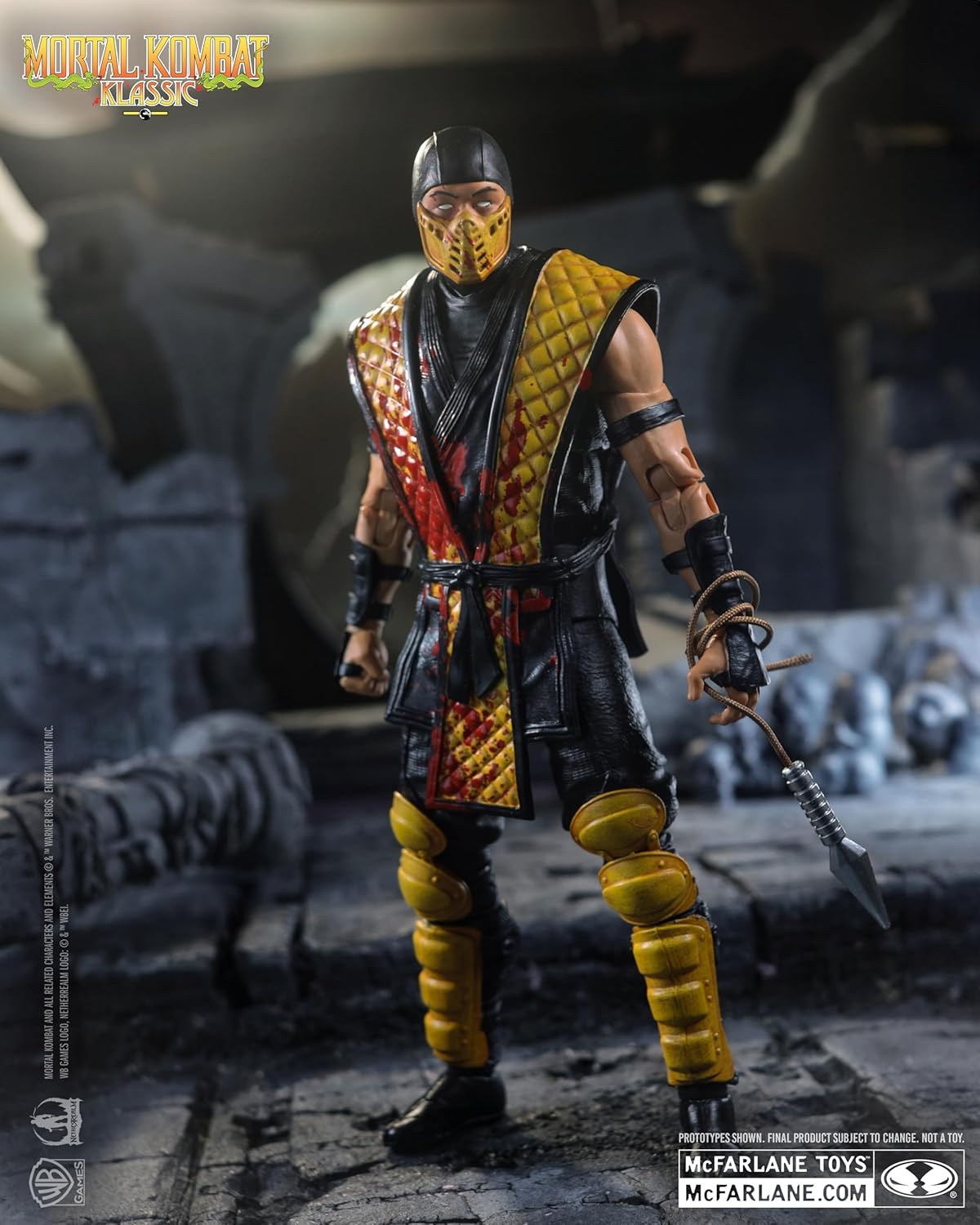 McFarlane Mortal Kombat Klassic Scorpion vs Raiden 7in Action Figure Deluxe 2-Pack Toys