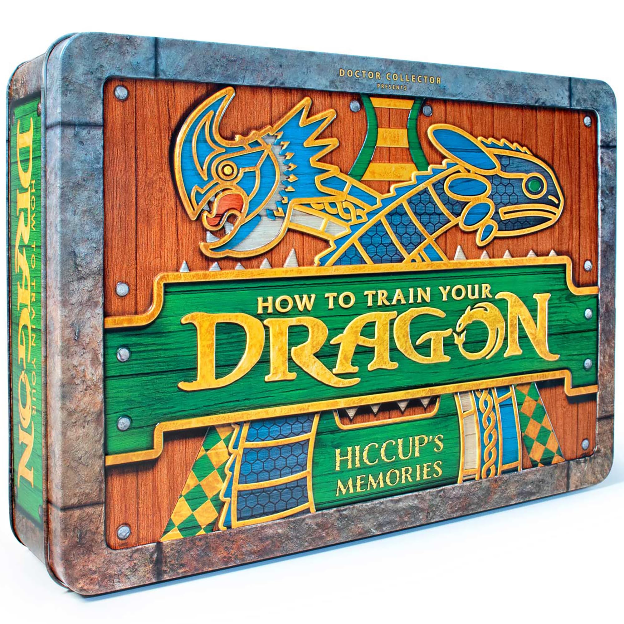 Doctor Collector: How to Train Your Dragon - Hiccup's Memories Dragon Trainer, collectible tin box, movie props, photos, maps, coins, authentic memorabilia