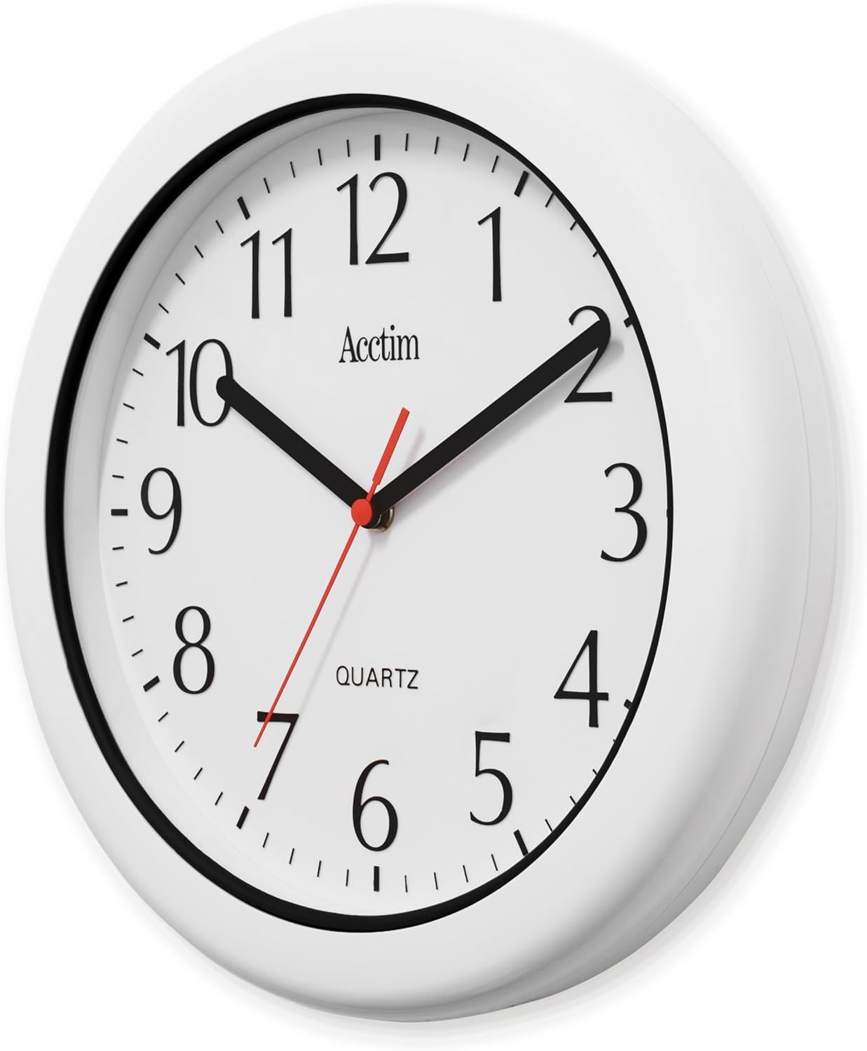 Acctim Oceana Outdoor Wall Clock Water & Weather Resistant Quartz White 30cm