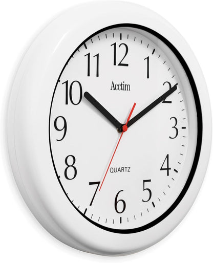 Acctim Oceana Outdoor Wall Clock Water & Weather Resistant Quartz White 30cm