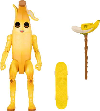 Fortnite Legendary Peely - 6-inch Articulated Figure with Harvesting Tool, Back Bling, and Code for Bonus Virtual Item