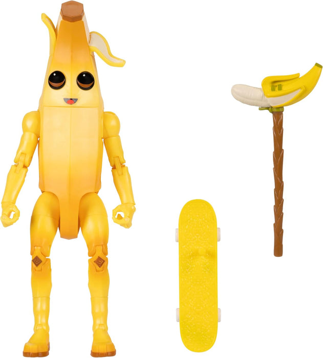 Fortnite Legendary Peely - 6-inch Articulated Figure with Harvesting Tool, Back Bling, and Code for Bonus Virtual Item