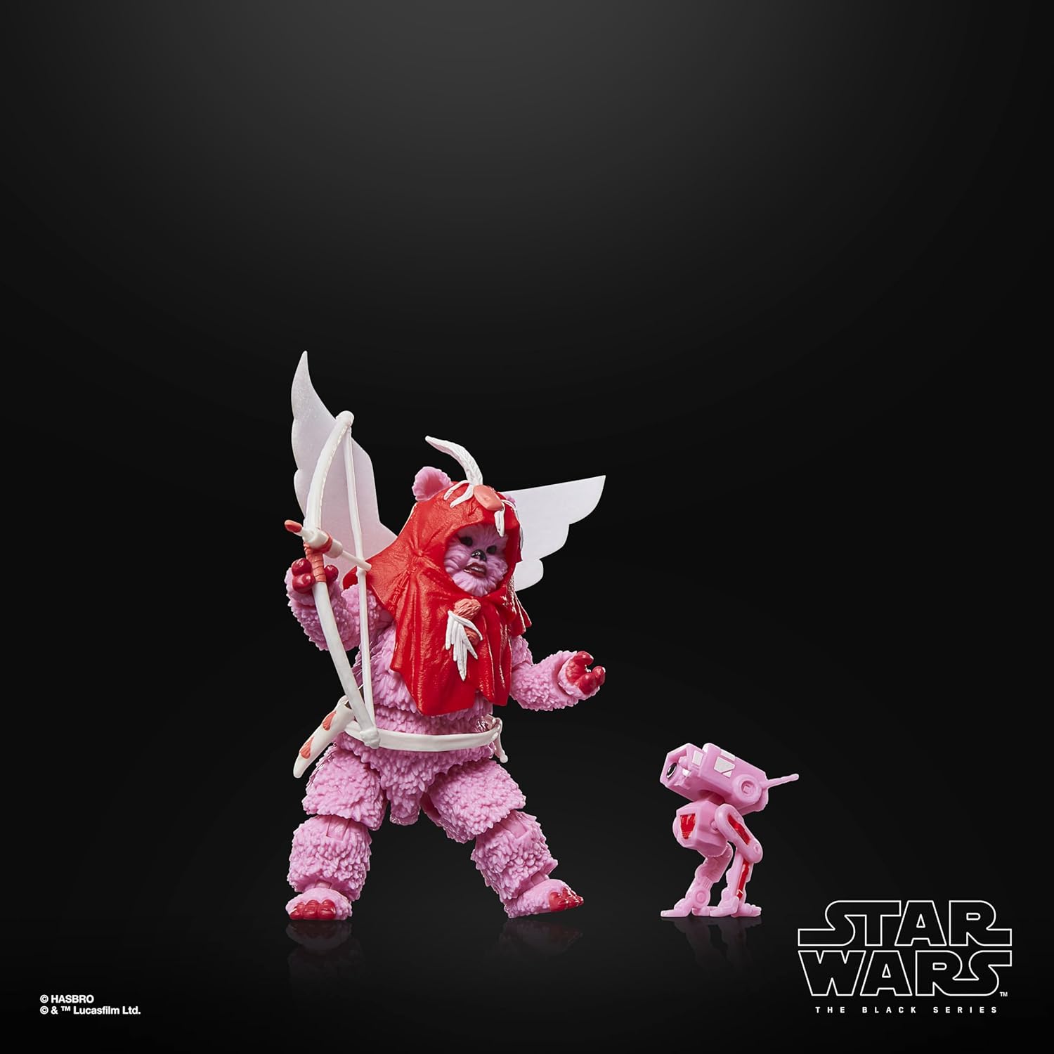 Star Wars The Black Series Ewok (Valentinstagsedition), Premium Action-Figur zum Sammeln (Skala 15 cm