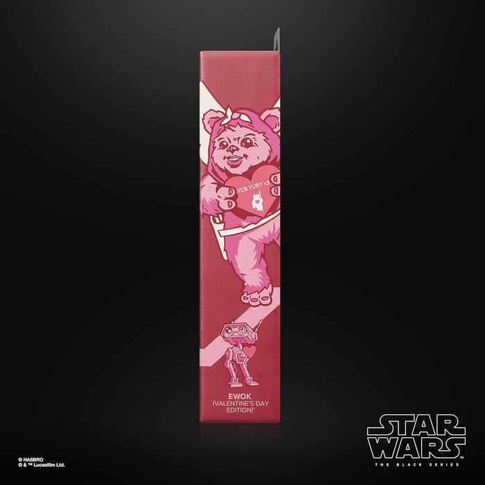Star Wars The Black Series Ewok (Valentinstagsedition), Premium Action-Figur zum Sammeln (Skala 15 cm