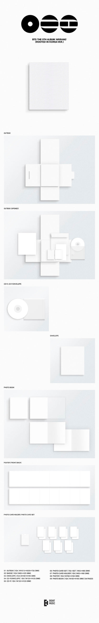 BTS 5th Album 'ARIRANG' (Rooted in Korea Ver.)