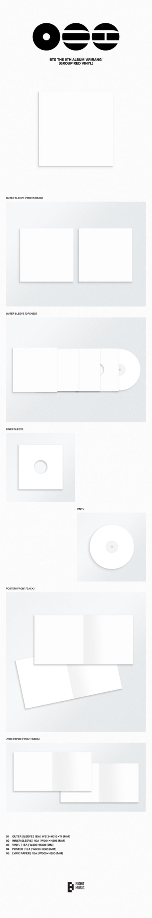 BTS 5th Album 'ARIRANG' (Group Ver.)