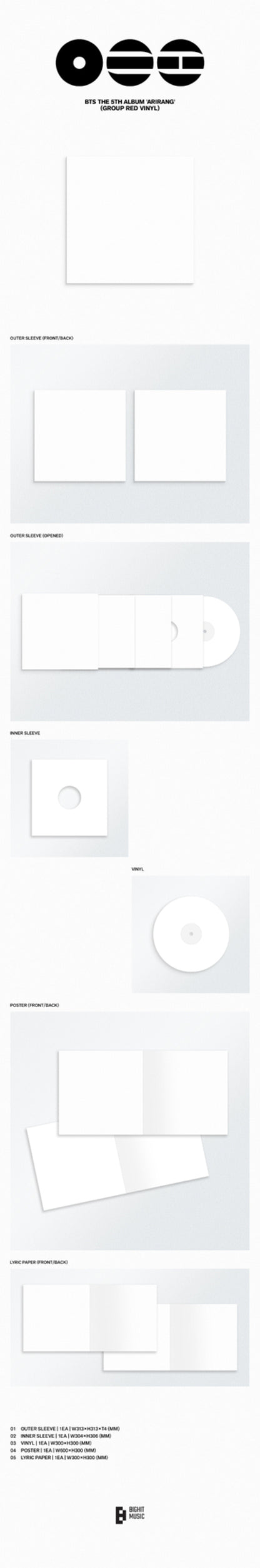 BTS 5th Album 'ARIRANG' (Group Ver.)