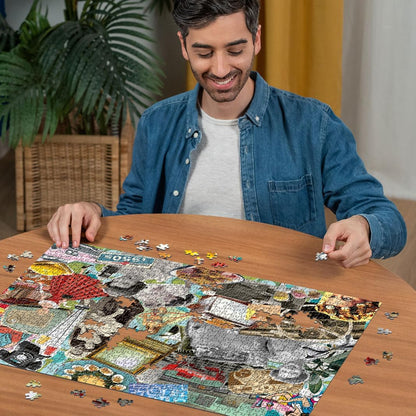Erwachsenenpuzzle 1000 Teile - Die 50er Jahre