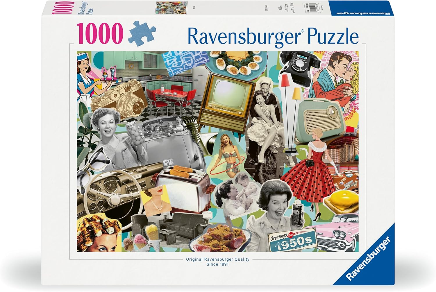 Erwachsenenpuzzle 1000 Teile - Die 50er Jahre