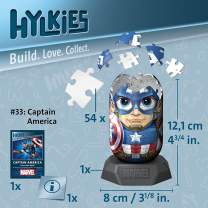 Ravensburger - 3D Puzzel Hylkies Marvel Captain America - 54st.