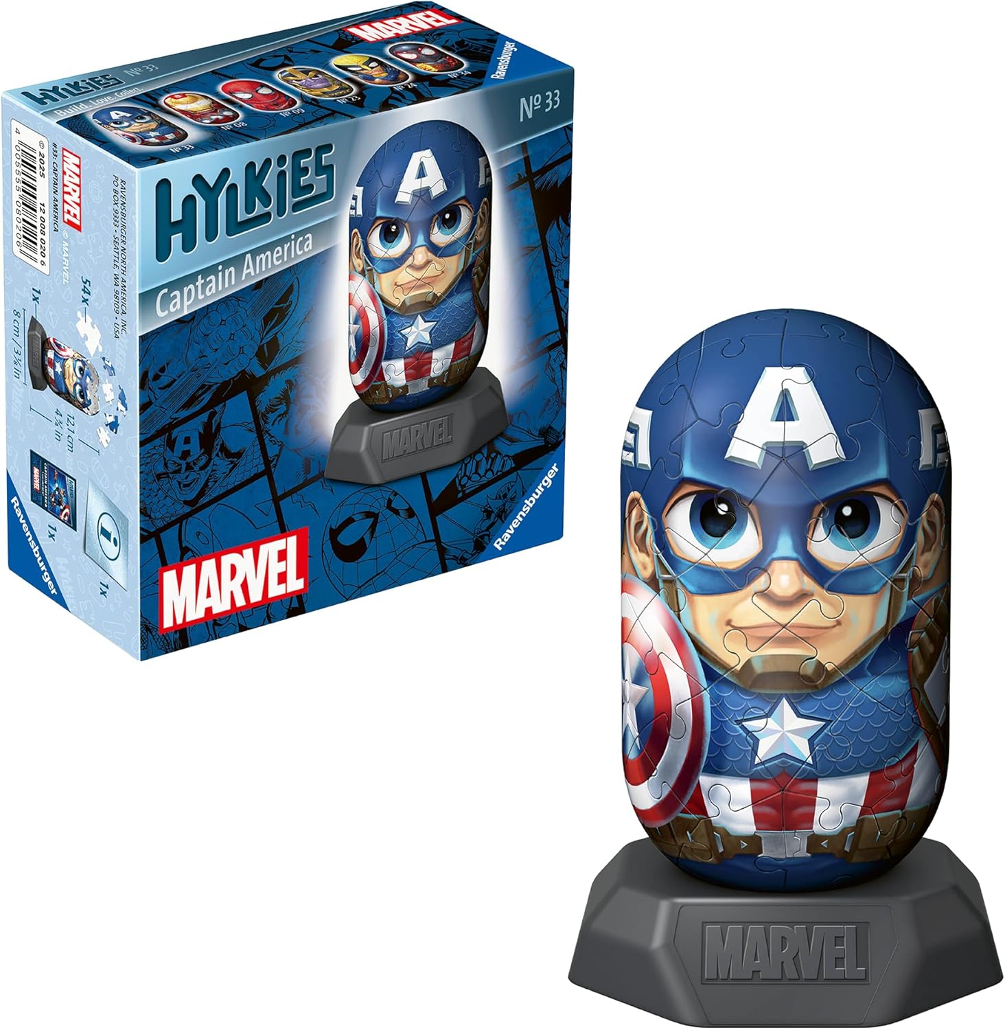 Ravensburger - 3D Puzzel Hylkies Marvel Captain America - 54st.
