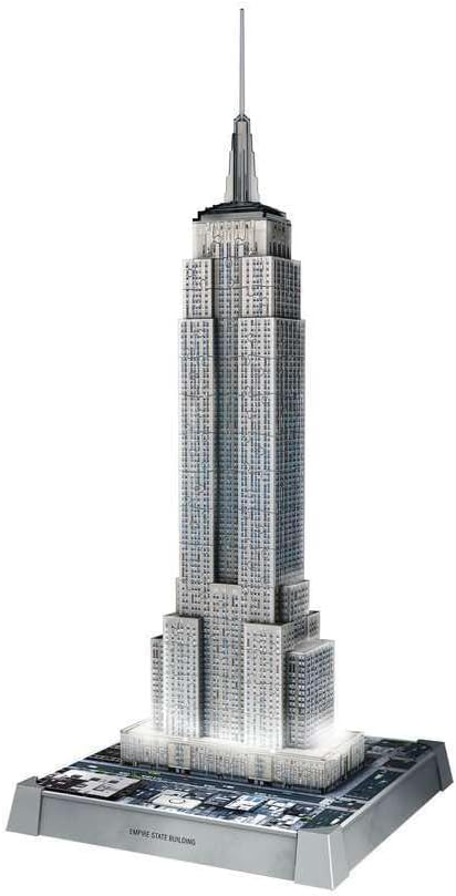 3D Puzzle Iconics: Empire State Building - mit Licht: Eine wahre Ikone im 3D Puzzle Modellformat