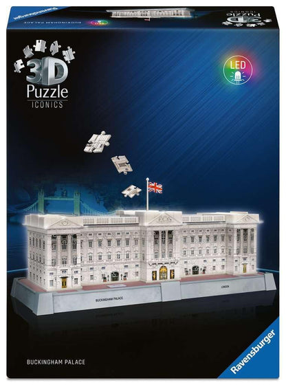 Ravensburger - Ravensburger 3D Puzzel Iconics Buckingham Palace - Met Licht - 260st.