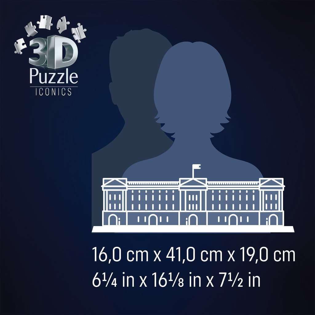 Ravensburger - Ravensburger 3D Puzzel Iconics Buckingham Palace - Met Licht - 260st.