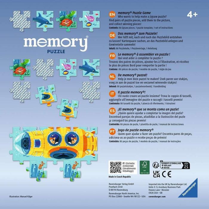 memory® Puzzle Unterwasserwelt - Kinderspiel ab 4 Jahre