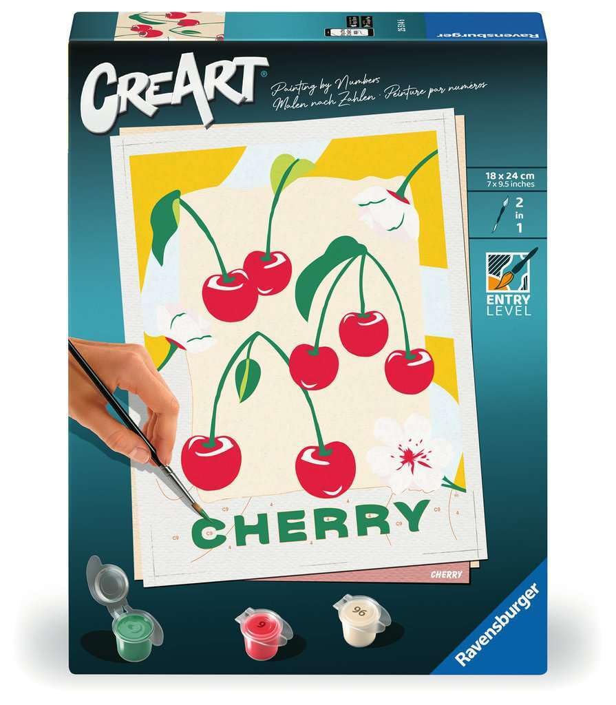 Ravensburger - CreArt Schilderen op Nummer - Kers