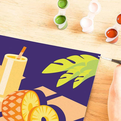 Ravensburger - Ravensburger CreArt Schilderen op Nummer - Ananas