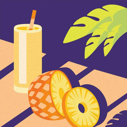 Ravensburger - Ravensburger CreArt Schilderen op Nummer - Ananas