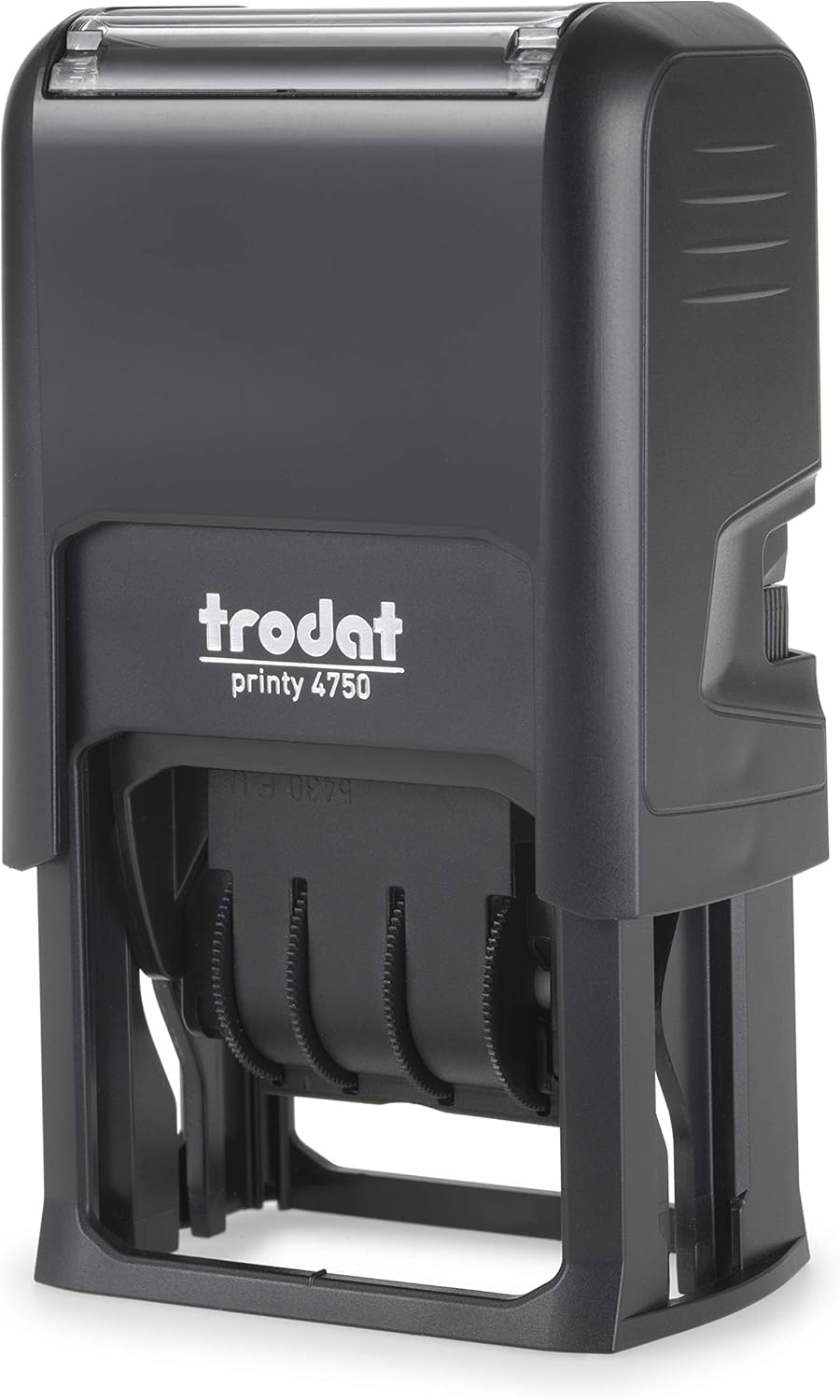Trodat Printy Textplate Dater Stamps Paid in Blue Date in Red,150856,Black,39 x 23mm
