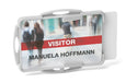 Durable Eco-Friendly ID Card Badge Holder - Grey - Recycled Plastic & Blue Angel Certified - Holds 2 ID Security Passes - Pack of 10
