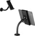 Durable Tough Gooseneck Tablet Holder, Can be Table or Wall Mounted, for Tablets 7, 13 inch, 360 Degree Rotatable and Easy to Install, Optimal for POS Systems, Black