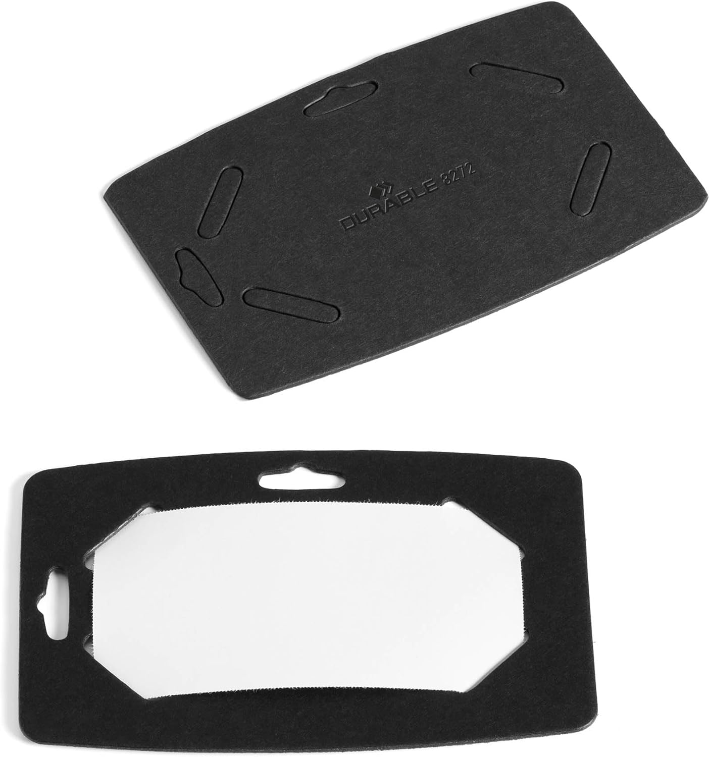 Durable Name Badge 40x75mm - Made of Recycled Paper and 100 Percent Recyclable - with Euro Punching - Pack of 20 Name Tags - Inserts Included