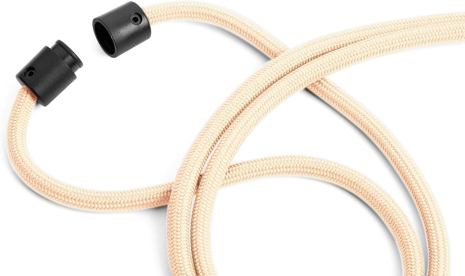Durable Schlüsselband aus recyceltem rPET mit Karabiner, Bandlänge 46 cm, 10 Stück, schwarz, 824101