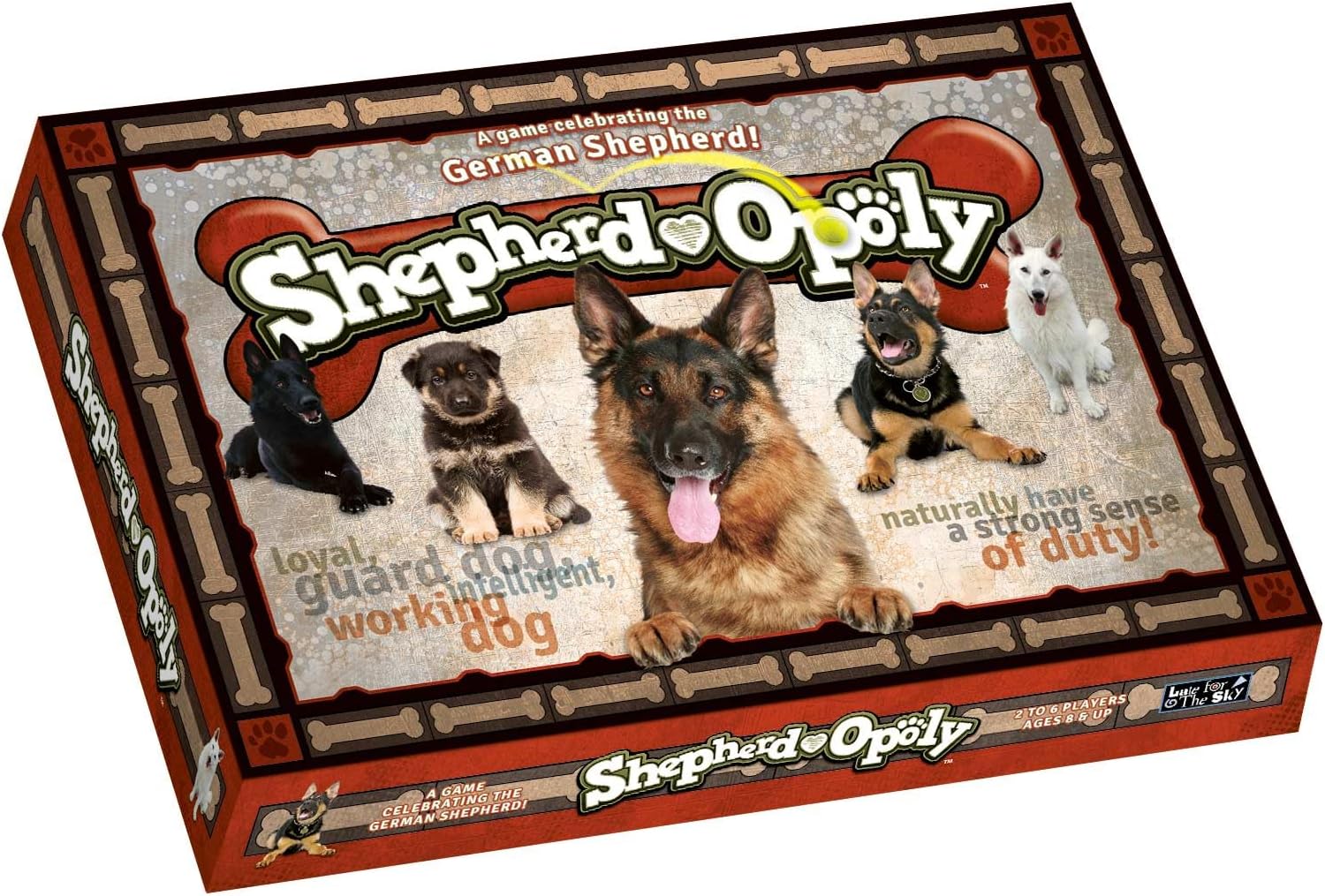 Shepherd-Opoly Property Trading Board Game - Family Time Games for Adults and Children, 2 to 6 Players, Strategy Fun For Ages 8 and Up - A Game That Has Gone To The Dogs