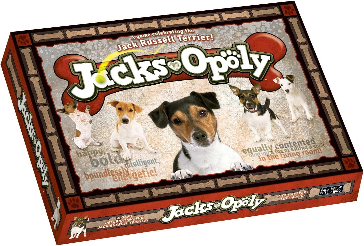 Jacks-Opoly Property Trading Board Game - Family Time Games for Adults and Children, 2 to 6 Players, Strategy Fun For Ages 8 and Up - A Game That Is Always Fit For A Dog