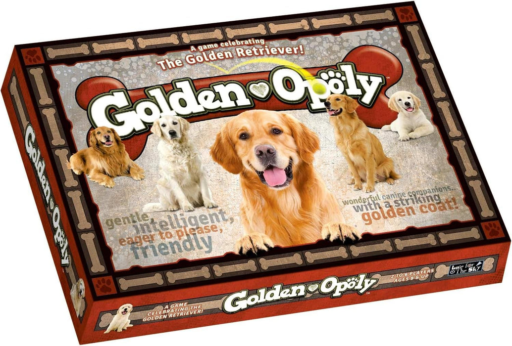 Golden-Opoly Property Trading Board Game - Family Time Games for Adults and Children, 2 to 6 Players, Strategy Fun For Ages 8 and Up - A Game That's The Pick Of The Litter