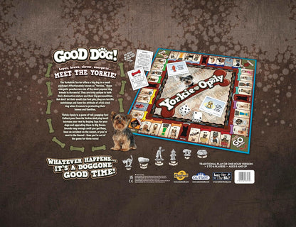Yorkie-Opoly Property Trading Board Game - Family Time Games for Adults and Children, 2 to 6 Players, Strategy Fun For Ages 8 and Up - A Game To Decide Who Is Top Dog