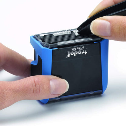 Trodat Printy 4913 Custom Stamp - DIY Self Inking Stamp Personalised By You - Can Be Changed Multiple Times - Black Ink - Max. Impression Size 57 x 21mm