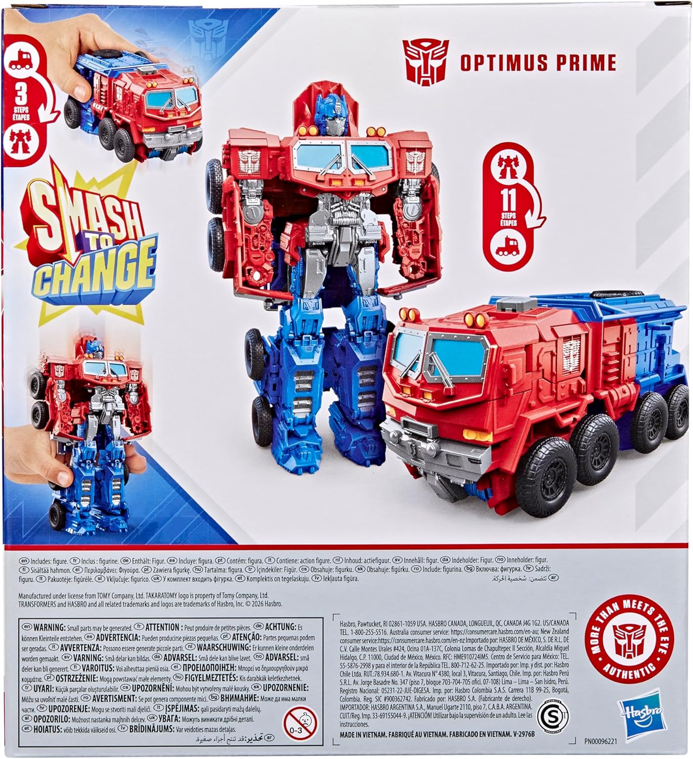 Transformers Smash Changers Optimus Prime-actiefiguur